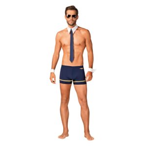 OBSESSIVE - PILOTMAN SET COSTUME S/M é uma Lingerie que se equadra nos Trajes masculinos. Erótica e atraente. Resistente e segura.