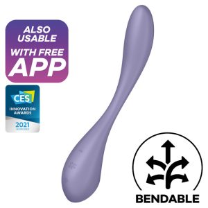 SATISFYER G-SPOT FLEX 5 MULTI VIBRATOR - LILAC é um brinquedo sexual da gama dos Masturbadores para mulheres, confortável e potente.