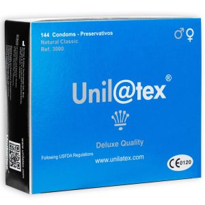 UNILATEX - NATURAL PRESERVATIVES 144 UNITS são preservtivos para gays, para maior segurança e sensibilidade. Super saborosos.