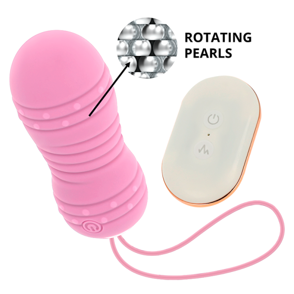 OHMAMA REMOTE CONTROL ROTATING EGG 7 PATTERNS  - PINK é um brinquedo sexual da gama dos Vibradores, super potente e confortável.