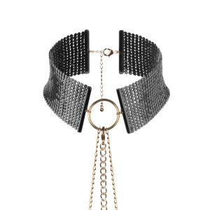 DÉSIR MÉTALLIQUE COLLAR BLACK é uma Lingerie que se equadra nos Acessórios de lingerie. Erótica e atraente. Resistente e segura.