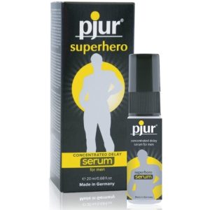 PJUR SUPERHERO CONCENTRATED DELAY SERUM 20ML. é um afrodisíaco da gama dos revigorantes, super eficaz, seguro. Estimulante fabuloso.