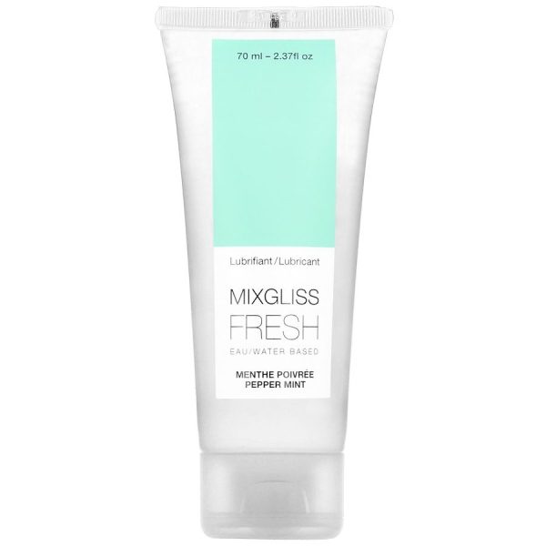 MIXGLISS WATER BASED FRESH PEPPERMINT 70ML é um Óleo e Lubrificante extremamente agradável comestível.