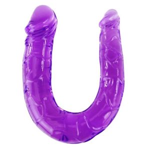 DOUBLE FLEXIBLE DILDO PURPLE é um brinquedo sexual da gama dos Dildos Anais, super confortável para maior prazer e limpeza.