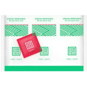 CONFORTEX DISPOSABLE HYGIENIC SHEETS, INDIVIDUAL BAG + CONFORTEX STRAWBERRY CONDOM é um produto adequado à melhor Limpeza e Higiene íntima, sinta-se limpo(a) e seguro(a)