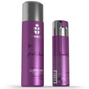 SWEDE FRUITY LOVE LUBRICANT RASPBERRY RHUBARB 100 ML é um Óleo e Lubrificante extremamente agradável comestível.