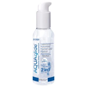 AQUAGLIDE GLIDE + MASSAGE 2 IN 1 125ML é um Óleo, Lubrificante e Creme para massagem.