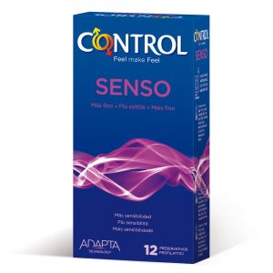 CONTROL ADAPTA SENSO CONDOMS 12 UNITS são preservtivos especiais, para maior segurança e sensibilidade. Super saborosos.