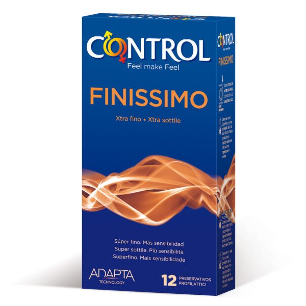 CONTROL FINISSIMO CONDOMS 12 UNITS são preservtivos especiais, para maior segurança e sensibilidade. Super saborosos.