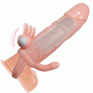 BRAVE MAN PENIS COVER WITH CLIT AND ANAL STIMULATION FLESH 16.5 CM é um brinquedo sexual da gama dos Masturbadores para mulheres, confortável e potente.