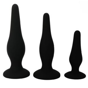 PRETTY BOTTOM - BEGGINER'S ANAL KIT SILICONE PLUGS é um brinquedo sexual da gama dos Dildos Anais, super confortável para maior prazer e limpeza.