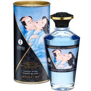 SHUNGA APHRODISIAC WARMING OIL COCONUT 100 ML é um Óleo, Lubrificante e Creme com efeito afrodisíaco.