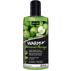 AQUAGLIDE - WARMUP GREEN APPLE MASSAGE OIL - 150 ML é um Óleo e Lubrificante com efeito calor, para maior prazer.