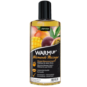 AQUAGLIDE - WARMUP MANGO AND MARACUYA MASSAGE OIL - 150 ML é um Óleo e Lubrificante com efeito calor, para maior prazer.