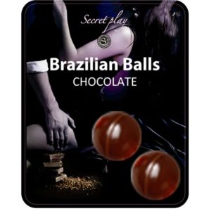 SECRETPLAY 2 BRAZILIAN BALLS CHOCOLAT é um Óleo e Lubrificante com efeito calor, para maior prazer.