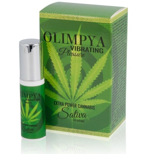 OLIMPYA VIBRATING PLEASURE EXTRA SATIVA CANNABIS é um afrodisíaco da gama dos revigorantes, super eficaz, seguro. Estimulante fabuloso.