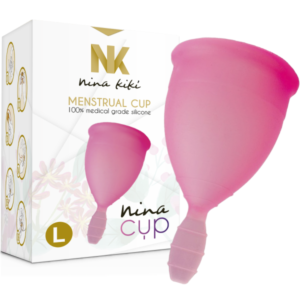 NINA CUP MENSTRUAL CUP SIZE PINK L é um produto adequado à melhor Limpeza e Higiene íntima, sinta-se limpo(a) e seguro(a)