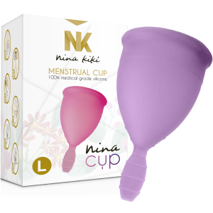 NINA CUP MENSTRUAL CUP SIZE PURPLE L é um produto adequado à melhor Limpeza e Higiene íntima, sinta-se limpo(a) e seguro(a)