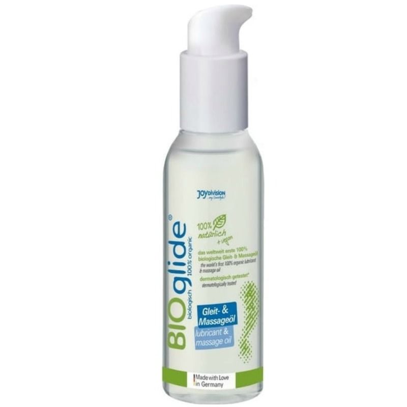BIOGLIDE ORGANIC LUBRICANT AND MASSAGE OIL 125 ML é um Óleo, Lubrificante e Creme para massagem.
