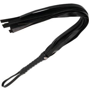 DARKNESS BLACK FLOGGER 45 CM é um brinquedo sexual da gama Fetiche e Bondage relacionada com Chicotes e pás.