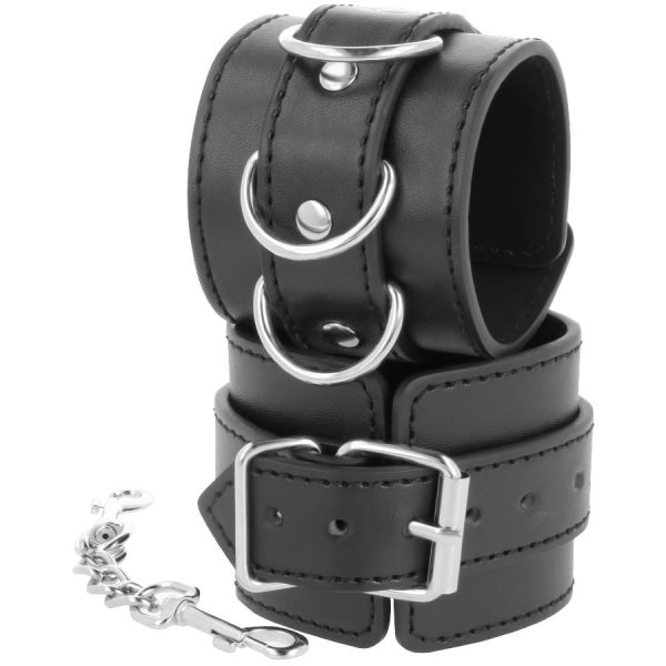 DARKNESS  WRIST RESTRAINTS BLACK é um brinquedo sexual da gama Fetiche e Bondage relacionada com Esposas.