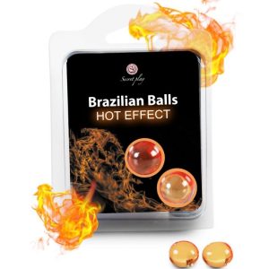 SECRETPLAY BRAZILIAN BALLS WARMING EFFECT 2 UNITS é um Óleo e Lubrificante extremamente agradável á base de água.