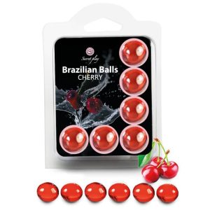 SECRETPLAY BRAZILIANS BALLS CHERRIES é um Óleo e Lubrificante extremamente agradável e completo de dose única.