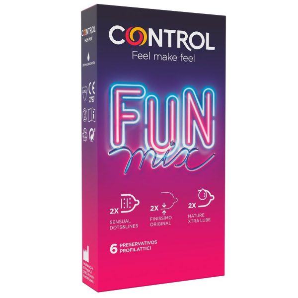 CONTROL FEEL FUN MIX 6 UDS são preservtivos com aromas, para maior segurança e sensibilidade. Super saborosos.