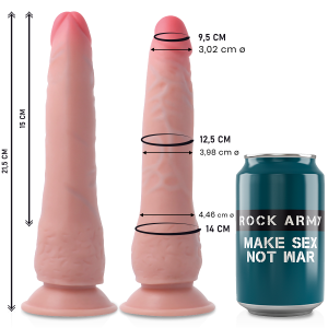 ROCKARMY DUAL DENSITY CRUSADER 21,5CM é um brinquedo sexual da gama dos Strapon Dildos, para um maior prazer anal.