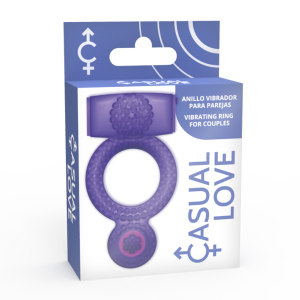 CASUAL RING VIBRATING DOUBLE PLEASURE PURPLE é um brinquedo sexual adequado ao homem, super potente e confortável.