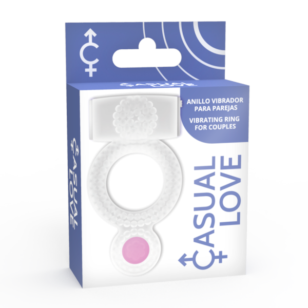 CASUAL RING VIBRATING DOUBLE PLEASURE TRANSPARENT é um brinquedo sexual adequado ao homem, super potente e confortável.