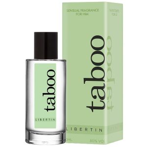 TABOO LIBERTIN SENSUAL FOR HIM 50ML é um Óleo, Lubrificante e Creme para um tempo erótico.