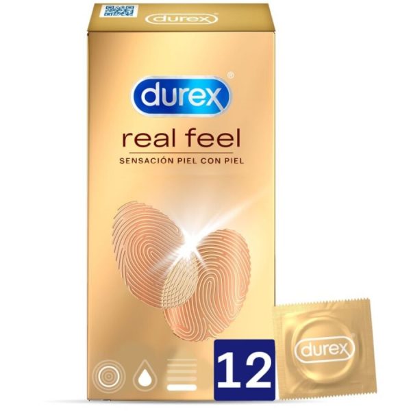 DUREX REAL FEEL 12 UNITS são preservtivos especiais, para maior segurança e sensibilidade. Super saborosos.