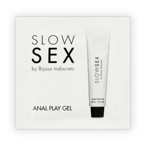 BIJOUX SLOW SEX ANAL PLAY GEL SINGLE DOSE é um Óleo e Lubrificante extremamente agradável e completo de dose única.