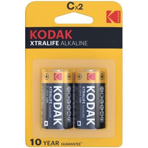 KODAK XTRALIFE ALKALINE BATTERIES C X 2 UNITS é um artigo que pertence à gama de baterias, para que nunca lhe falte a pilha.