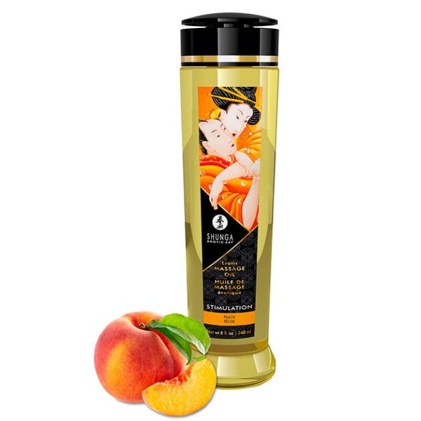 SHUNGA EROTIC MASSAGE OIL STIMULATION 240ML é um Óleo, Lubrificante e Creme com efeito afrodisíaco.