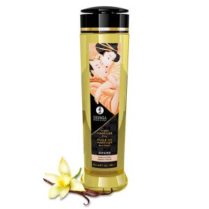 SHUNGA EROTIC MASSAGE OIL DESIRE 240ML é um Óleo, Lubrificante e Creme com efeito afrodisíaco.