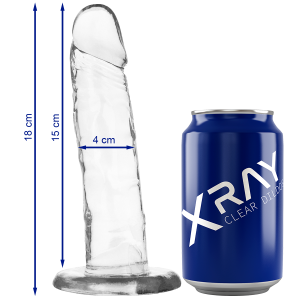 XRAY CLEAR COCK 18CM X 4CM é um brinquedo sexual da gama dos Strapon Dildos, para um maior prazer anal.