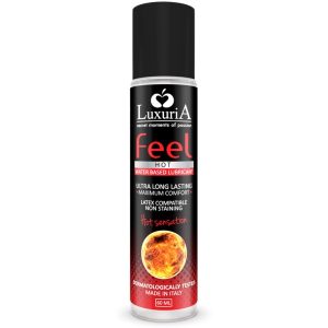 LUXURIA FEEL HOT SENSATION WATER BASED LUBRICANT 60 ML é um Óleo, Lubrificante e Creme com efeito afrodisíaco.