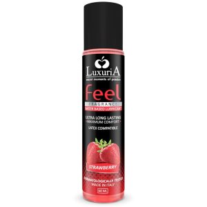 LUXURIA FEEL STRAWBERRY WATER BASED LUBRICANT 60 ML é um Óleo e Lubrificante extremamente agradável e completo para prazer anal.