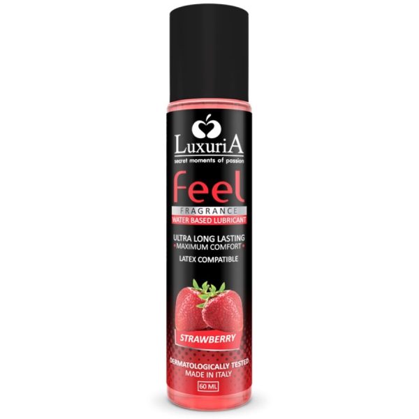 LUXURIA FEEL STRAWBERRY WATER BASED LUBRICANT 60 ML é um Óleo e Lubrificante extremamente agradável e completo para prazer anal.