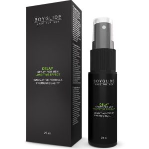 BOYGLIDE DELAY SPRAY CON EFECTO RETARDANTE 20 ML é um afrodisíaco da gama dos retardantes, super eficaz, seguro. Retardante fabuloso.