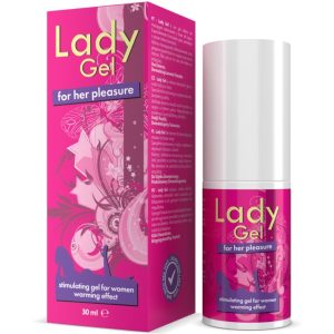 LADY GEL FOR GER PLEASURE GEL STIMULATING GEL WARMING EFFECT 30 ML é um  Óleo e Lubrificante para Intensificador o Orgasmo Feminino.