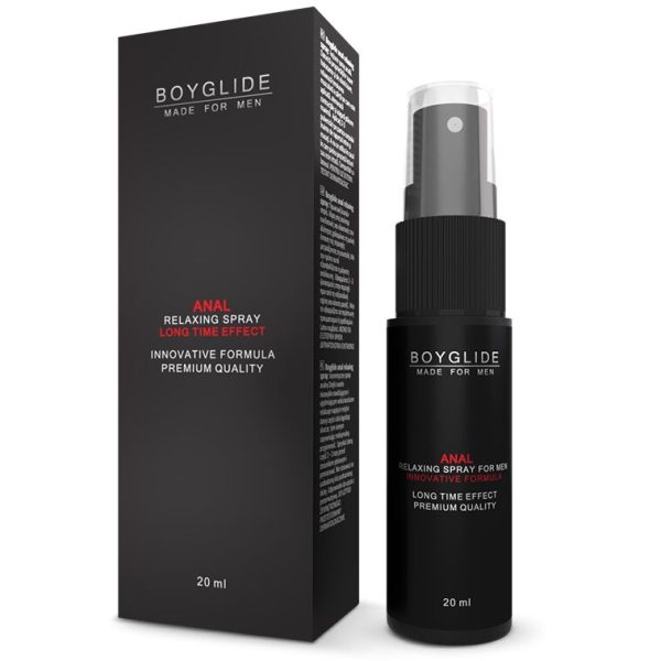 BOYGLIDE ANAL RELAXING SPRAY 20ML é um Óleo e Lubrificante extremamente agradável com relaxante anal.