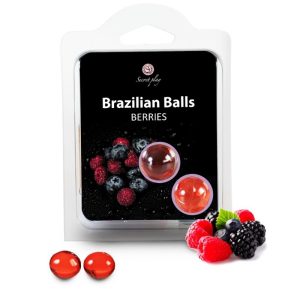 SECRETPLAY 2 BRAZILIAN BALLS BERRIES é um Óleo, Lubrificante e Creme com efeito afrodisíaco.