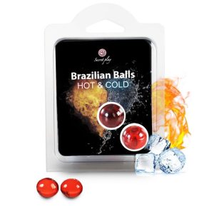 SECRETPLAY BRAZILIAN BALLS HEAT & COLD EFFECT 2 UNITS é um Óleo, Lubrificante e Creme para um tempo erótico.