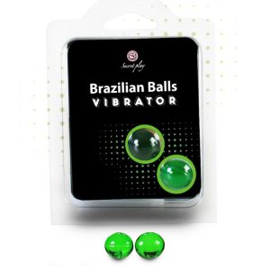 SECRETPLAY 2 SHOCK BRAZILIAN BALLS SET é um Óleo, Lubrificante e Creme com efeito afrodisíaco.