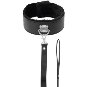 DARKNESS COLLAR WITH LEASH TITANIUM é um brinquedo sexual da gama Fetiche e Bondage relacionada com BDSM e Acessórios.