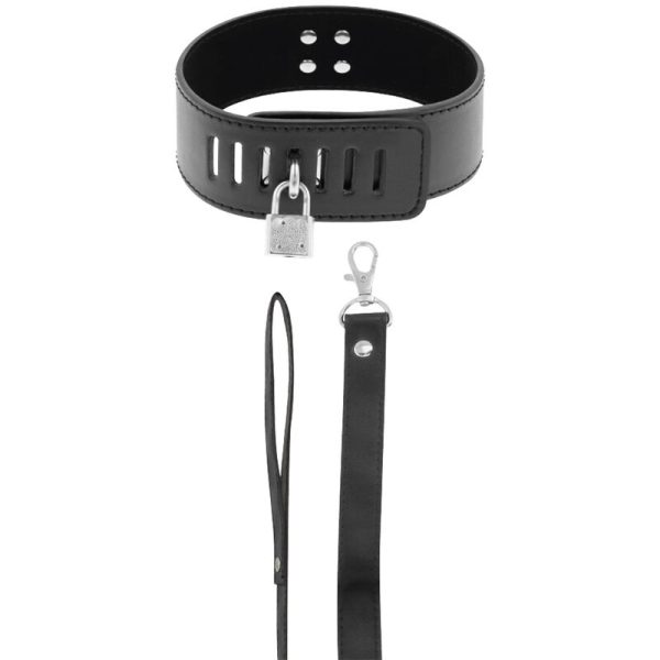 DARKNESS LOCKING POSTURE COLLAR - BLACK é um brinquedo sexual da gama Fetiche e Bondage relacionada com BDSM e Acessórios.