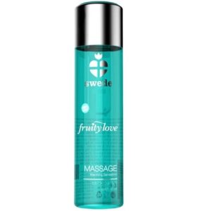 SWEDE FRUITY LOVE WARMING EFFECT MASSAGE OIL BLACK CURRANT AND LIME 60 ML. é um Óleo, Lubrificante e Creme para massagem.